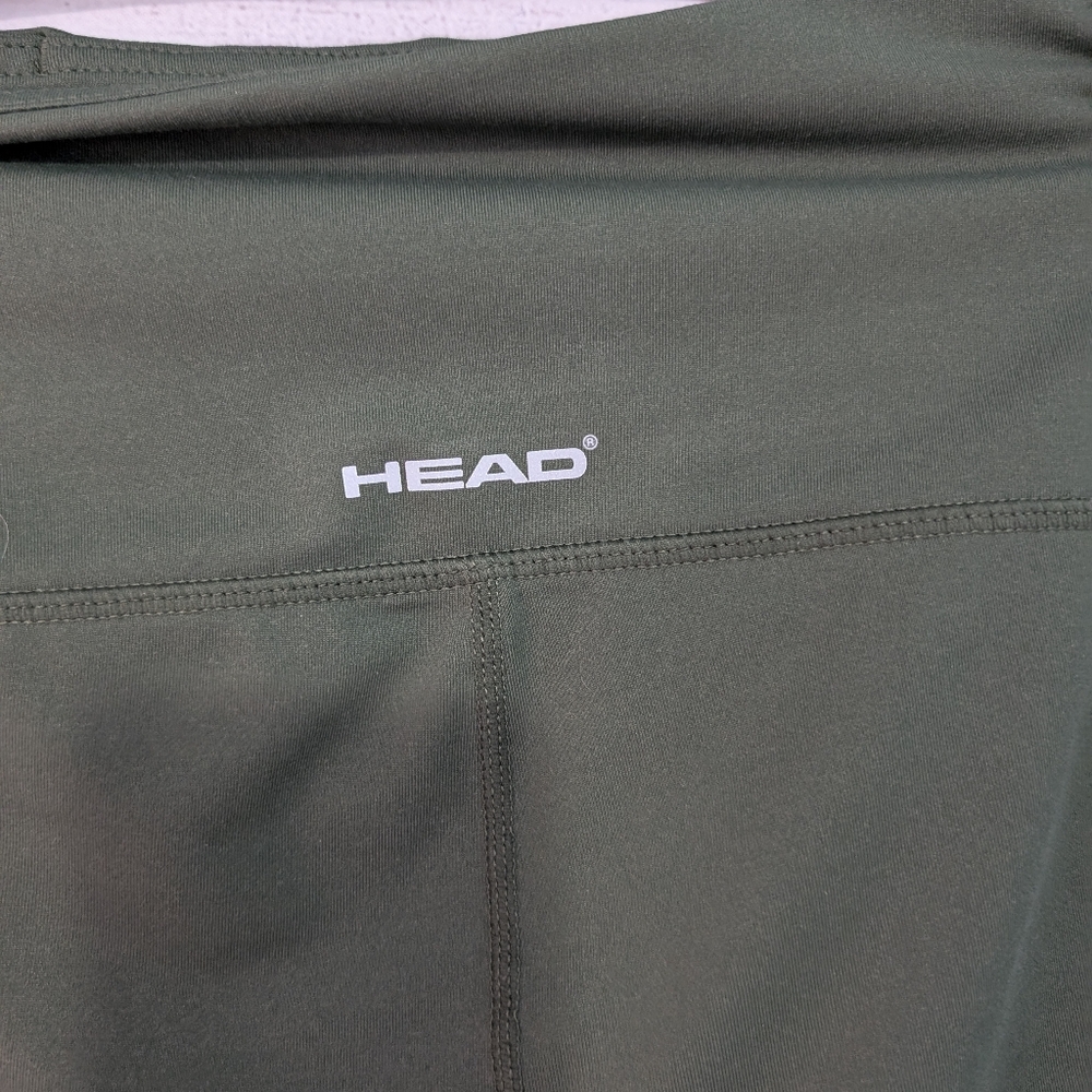 Euc HEAD Olive Green Leggings Size XL - Picture 6 of 8